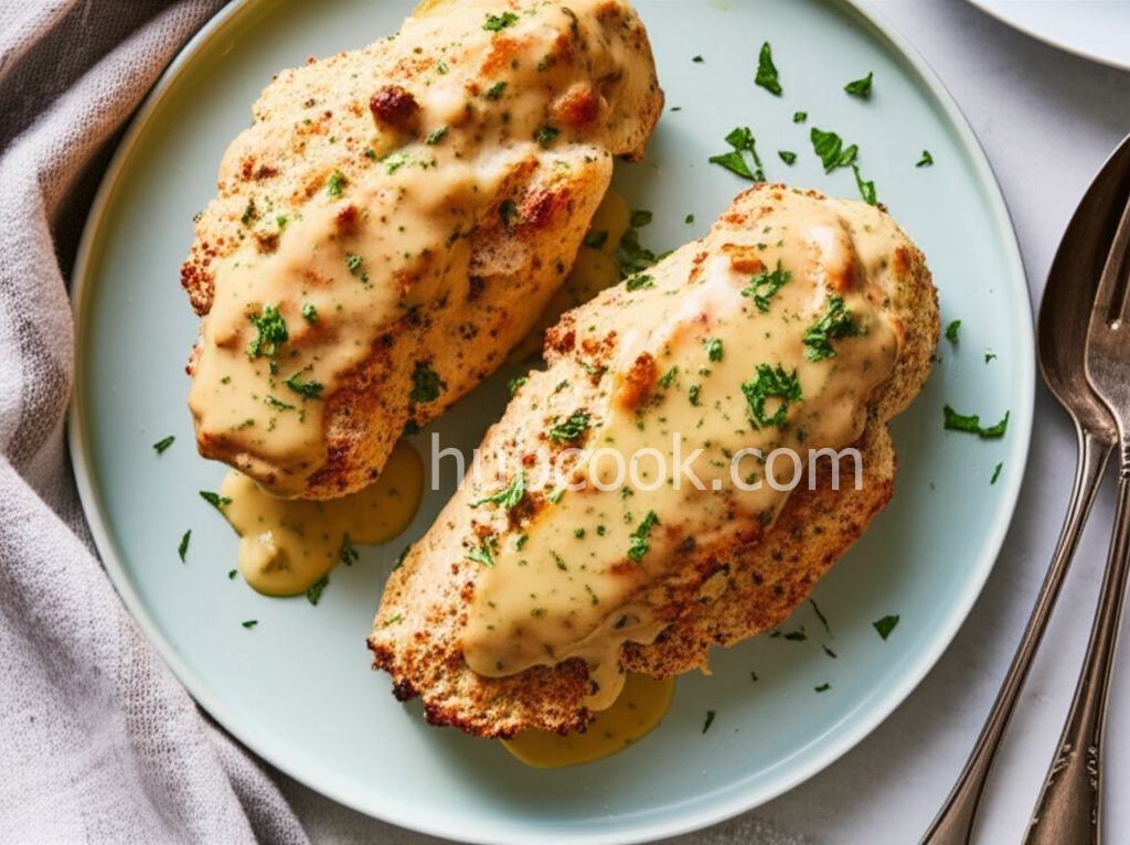 Stuffed Chicken Breasts with Lemon-Dill Sauce