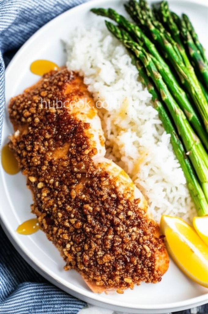 Air Fryer Pecan Crusted Trout