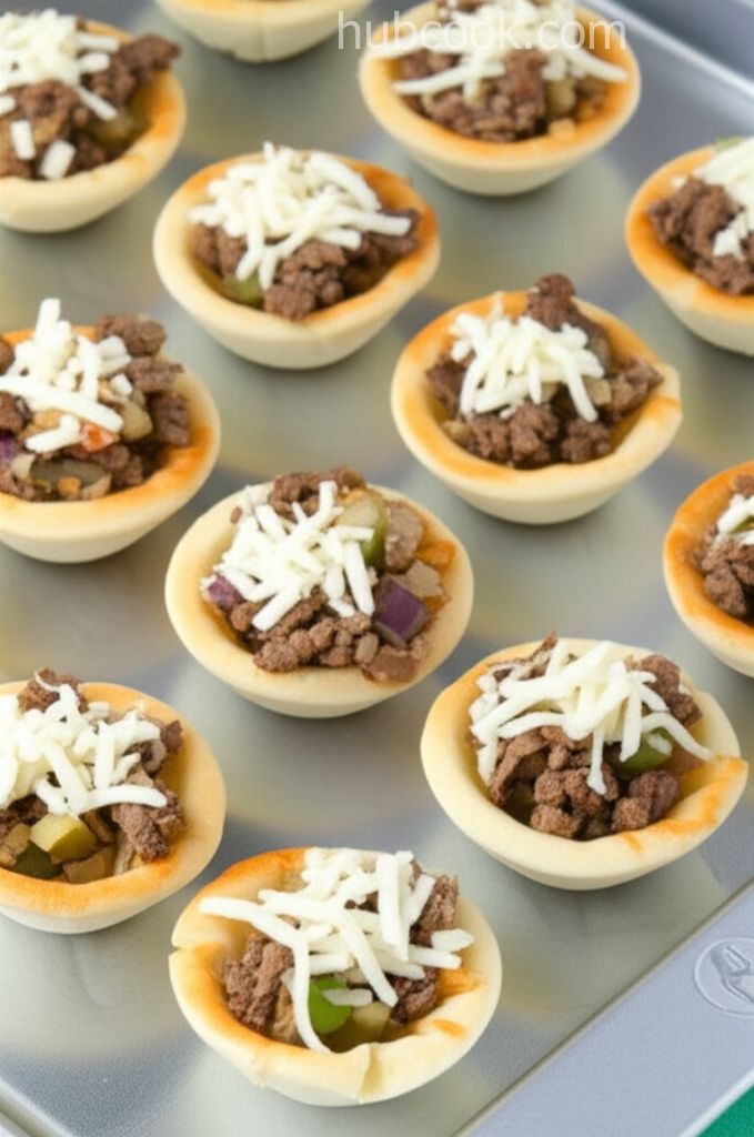 Philly Cheesesteak Phyllo Bites