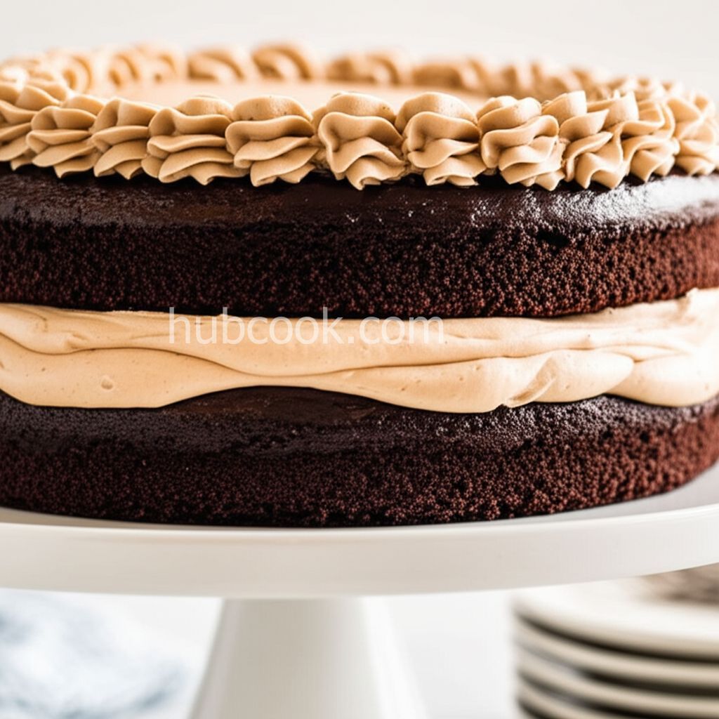Three-Layer Chocolate Cake with Irish Coffee Frosting