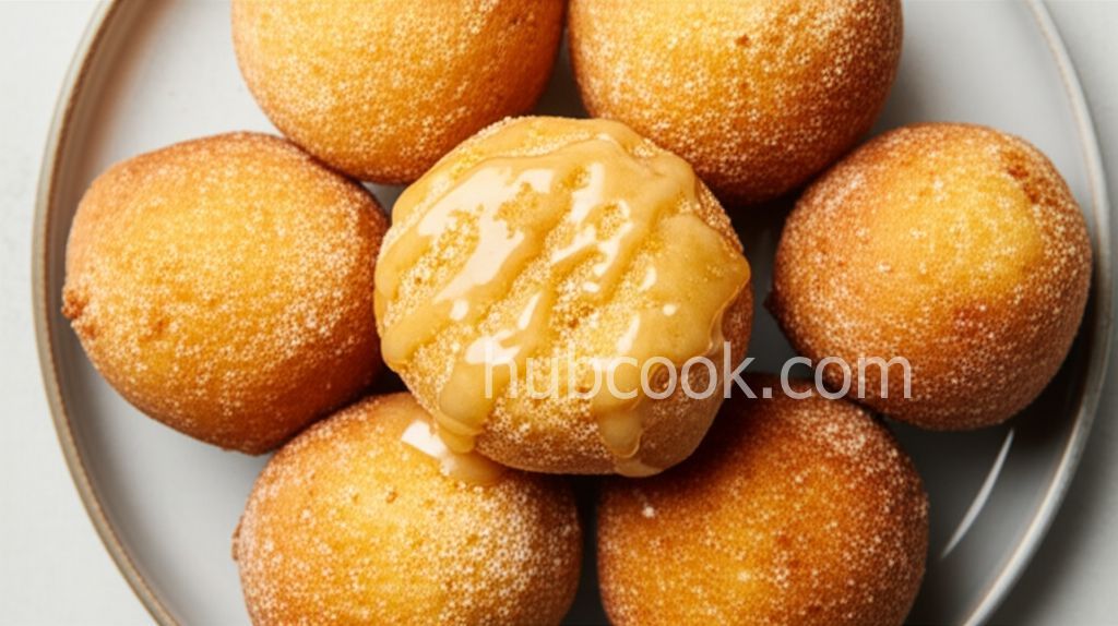 Air Fryer Donut Holes With Lemon Glaze