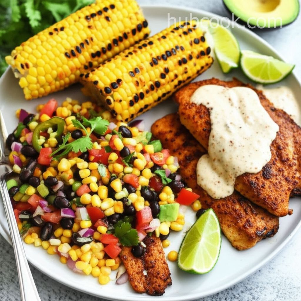 Cajun Tilapia with Southwestern Salsa