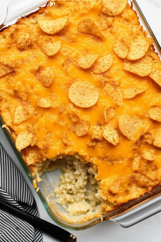 Chile Queso Funeral Potatoes