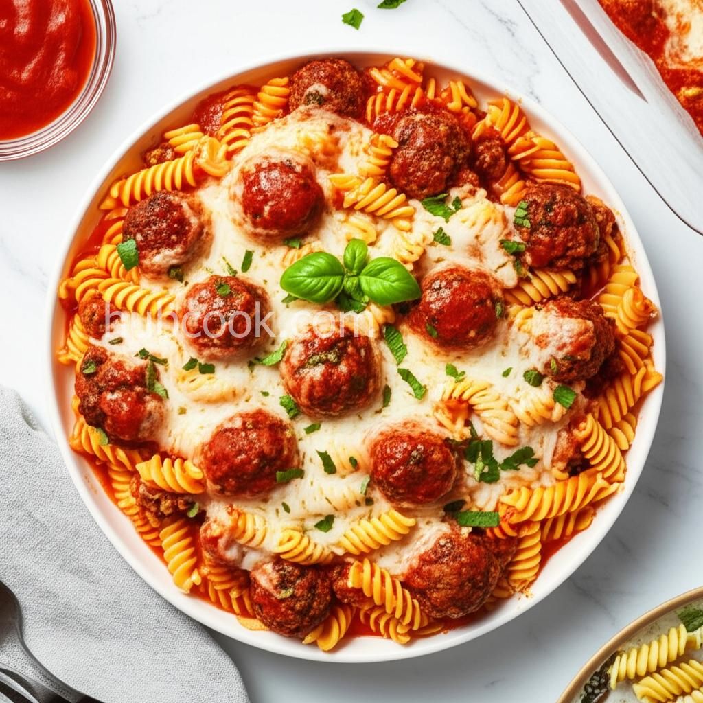 Dump and Bake Meatball Casserole