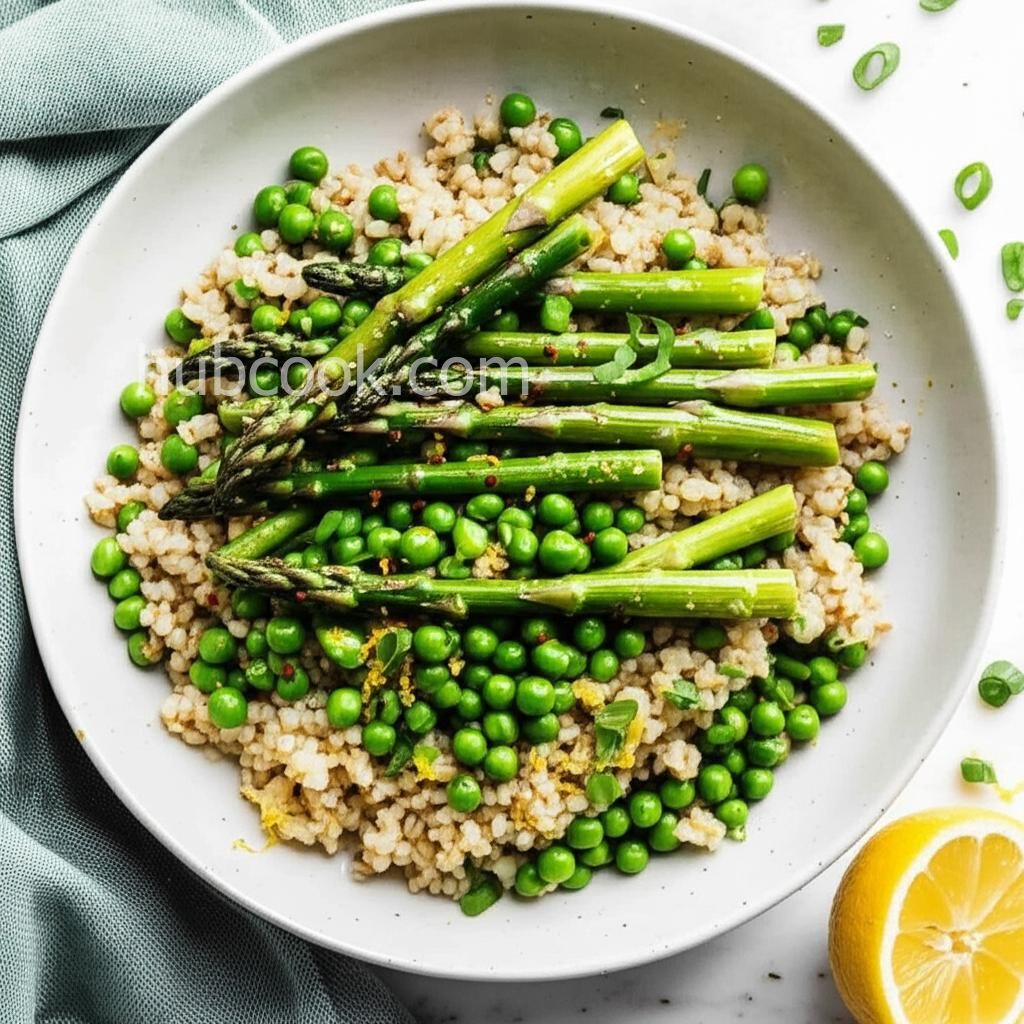 Pesto Farro with Spring Veggies