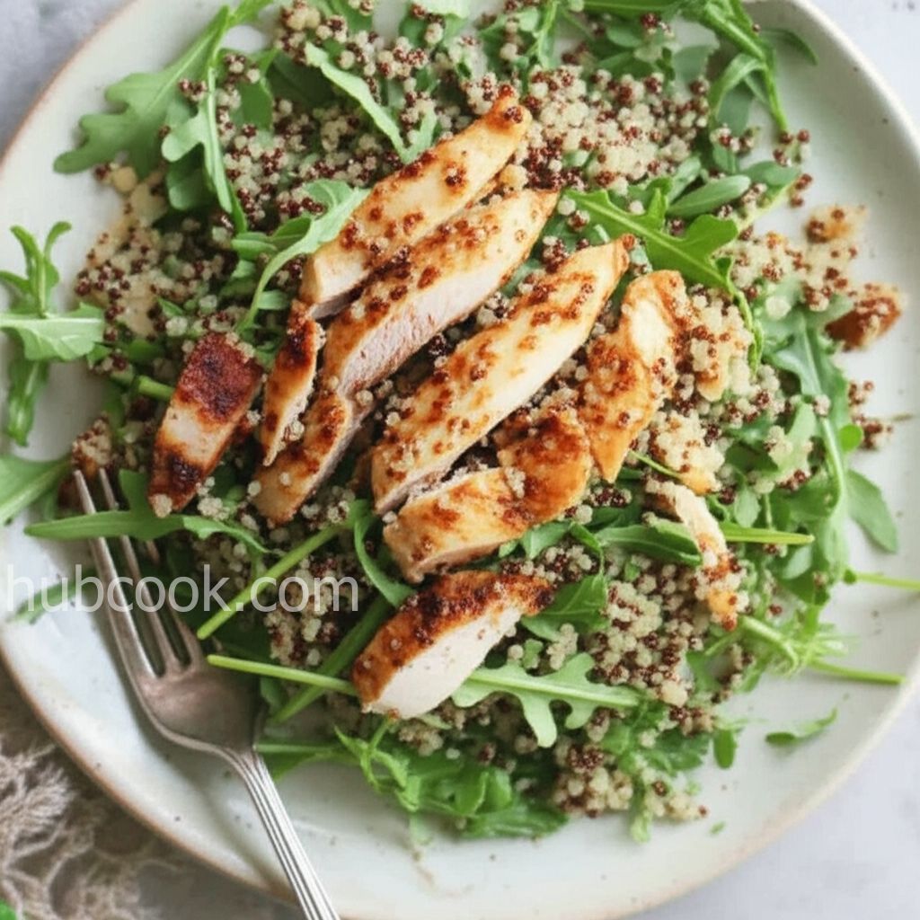 Quinoa and Arugula Salad with Chicken